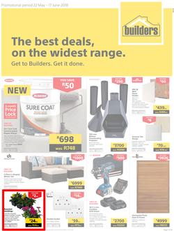 Builders Inland : The Best Deals On The Widest Range (22 May - 17 June 2018), page 1
