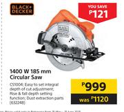 Special Black Decker 1400W 185mm Circular Saw CS1004 m.guzzle