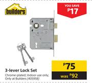 Builders 3-Lever Lock Set 405958