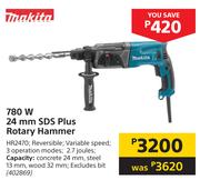 Makita 780W 24mm SDS Plus Rotary Hammer HR2470