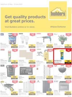 Builders Botswana : Get Quality Products At Great Prices (23 May - 12 June 2023), page 1