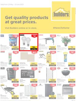 Builders Botswana : Get Quality Products At Great Prices (23 May - 12 June 2023), page 1