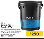 Citycoat Contractor's Acrylic PVA- 20L
