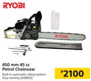 Ryobi 450mm 45cc Petrol Chainsaw