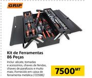 Grip Kit de Ferramentas 86 Pecas