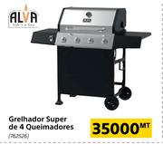 Alva Grelhador Super de 4 Queimadores