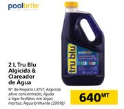 Pool Brite 2L Tru Blu Algicida & Clareador de Agua