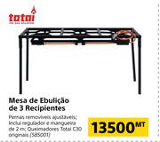 Totai Mesa de Ebulicao de 3 Recipientes