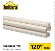 Builders Tubagem PVC 20mm x 4m-cada