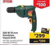 Ryobi 500W 10mm Handyline Impact Drill
