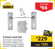 Builders 2 Lever Lock Set