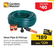 Garden Master Hose Pipe & Fittings
