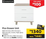 Home & Kitchen Pico Drawer Unit-600mm (h) x 515mm (w) x 450mm (d)