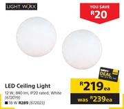 Lightworx 12W LED Ceiling Light-Each