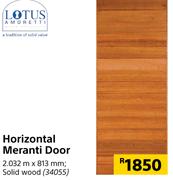 Lotus Horizontal Meranti Door