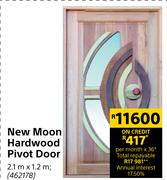New Moon Hardwood Pivot Door 2.1m x 1.2m