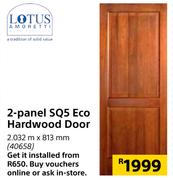 Lotus 2 Panel SQ5 Eco Hardwood Door