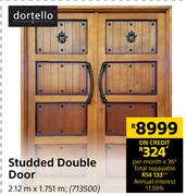 Dortello Studded Double Door 2.12m x 1.751m