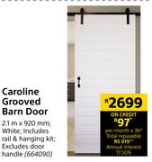 Caroline Grooved Barn Door