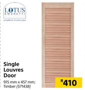 Lotus Single Louvres Door