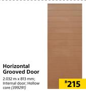 Horizontal Grooved Door
