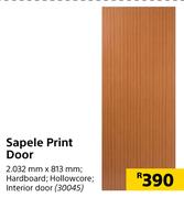 Sapele Print Door