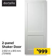 Dortello 2 Panel Shaker Door 2.032m x 813mm