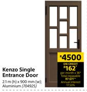 Kenzo Single Entrance Door-2.1m(h) x 900mm(w)