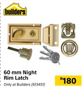 Builders 60mm Night Rim Latch