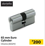 Builders 65mm Euro Cylinder (Chrome)