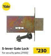 Yale 5 Lever Gate Lock