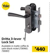 Yale Dritta 3 Lever Lock Set