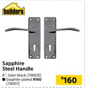 Builders Sapphire Steel Handle 6" Satin Black
