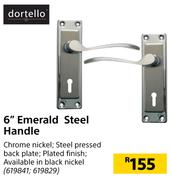  Dortello 6" Emerald Steel Handle
