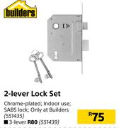 Builders 2 Lever Lock Set
