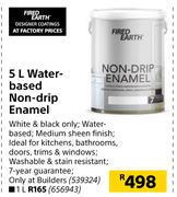 Fired Earth 5L Water Based Non Drip Enamel