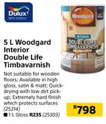 Dulux 1L Woodgard Interior Double Life Timbavarnish Gloss