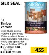 Silk Seal 5L Timber Varnish (Colours)