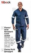 Beck Flame/ Acid Resistant Conti Trousers D59SABS-Each