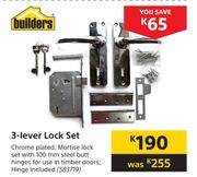 Builders 3 Lever Lock Set