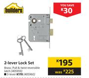 Builders 2 Lever Lock Set