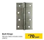 Butt Hinge 100mm-Per Pair