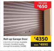 Roll Up Garage Door 2.4m (h) x 2.1m (w)