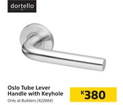 Dortello Oslo Tube Lever Handle With Keyhole