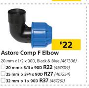 Astore Comp F Elbow 25mm x 3/4 x 90D