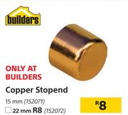 Copper Stopend 22mm