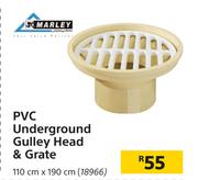 Marley PVC Underground Gulley Head & Grate 110cm x 190cm