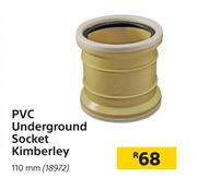 PVC Underground Socket Kimberley 110mm