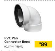 PVC Pan Connector Bend 90, ST44