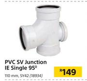 PVC SV Junction IE Single 95 Degree 110mm, SY42